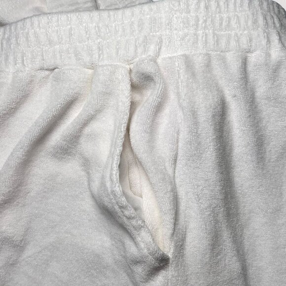 Stoney Clover Lane Shorts White Terry Cloth Heart Buttons 1X - Picture 8 of 10
